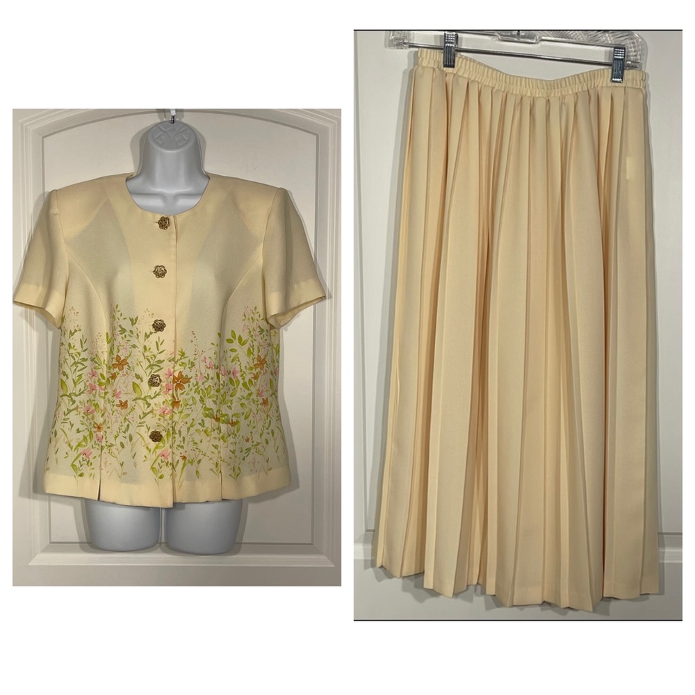 Leslie Fay Dresses shirt and skirt outfit